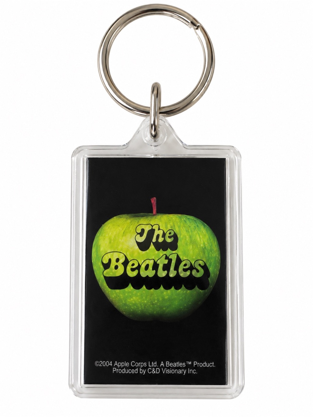 The Beatles Green Apple Logo Keychain 2004 Apple Corps C&D Visionary Vintage